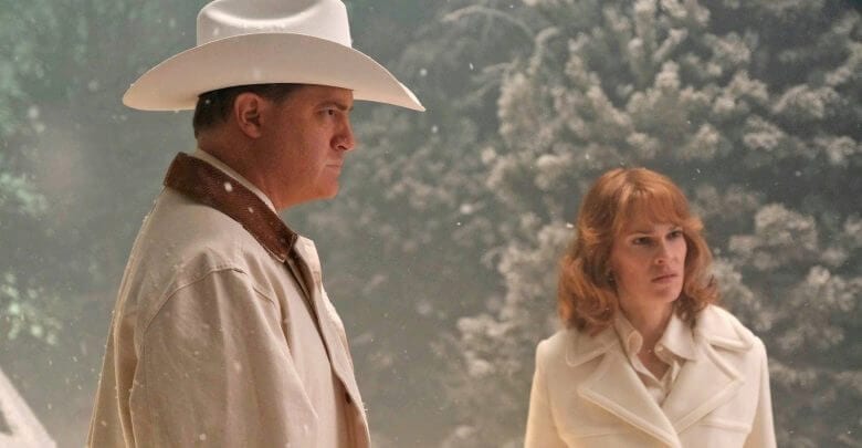 Brendan Fraser, Hillary Swank, Trust, White Car in a Snowstorm